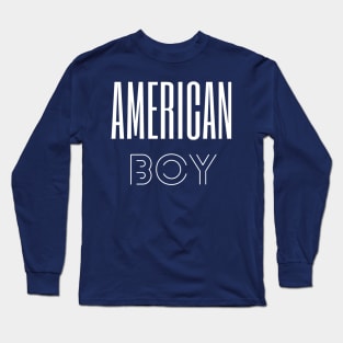 American boy Long Sleeve T-Shirt